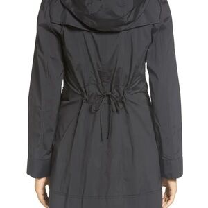 Cole Haan Women’s L raincoat with Blue Trim